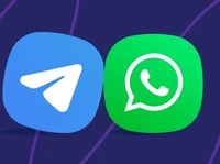 Kolase Whatsapp dan Telegram. (Istimewa)