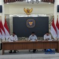 Foto: Jaksa Agung Muda Bidang Tindak Pidana Khusus Kejagung Febrie Adriansyah (paling kanan) dalam konferensi pers update Penyelamatan Aset dan Optimalisasi Keuangan Negara melalui Penegakan Hukum dan Perbaikan Tata Kelola di Auditorium kantor Badan