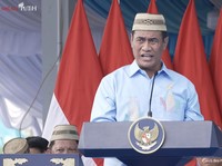Mentan Amran Sulaiman Hadiri Puncak Pekan Nasional Petani Nelayan XVII 2026, Gorontalo, Rabu (24/6/2026). (Tangkapan layar youtube Setpres RI)