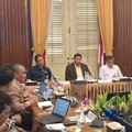 Menteri Keuangan (Menkeu), Purbaya Yudhi Sadewa, Menteri PKP Maruarar Sirait, dan Menteri Ketenagakerjaan (Menaker) Yassierli saat menghadiri Rapat komite Tapera di Jakarta, Rabu (24/6/2026). (CNBC Indonesia/Chandra Dwi Pranata)