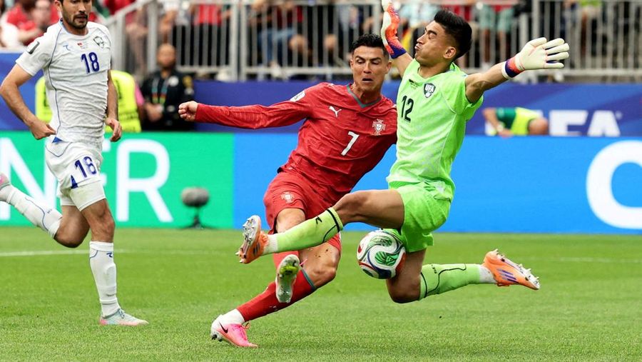 Portugal berhasil mengalahkan Uzbekistan 5-0 pada laga kedua Grup K di Stadion Houston, Texas, Amerika Serikat, Rabu (24/6/2026) dini hari. (REUTERS/Phil Noble)