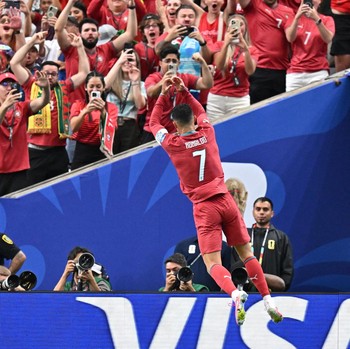 Portugal berhasil mengalahkan Uzbekistan 5-0 pada laga kedua Grup K di Stadion Houston, Texas, Amerika Serikat, Rabu (24/6/2026) dini hari. (REUTERS/Phil Noble)