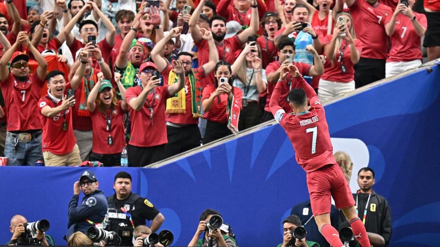 Portugal berhasil mengalahkan Uzbekistan 5-0 pada laga kedua Grup K di Stadion Houston, Texas, Amerika Serikat, Rabu (24/6/2026) dini hari. (IMAGN IMAGES via Reuters/MARIA LYSAKER)