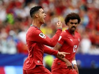 Portugal berhasil mengalahkan Uzbekistan 5-0 pada laga kedua Grup K di Stadion Houston, Texas, Amerika Serikat, Rabu (24/6/2026) dini hari. (REUTERS/Pedro Nunes)