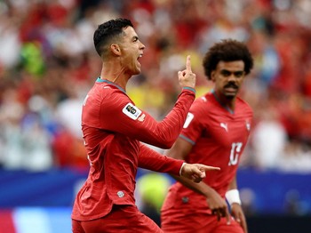 Portugal berhasil mengalahkan Uzbekistan 5-0 pada laga kedua Grup K di Stadion Houston, Texas, Amerika Serikat, Rabu (24/6/2026) dini hari. (REUTERS/Pedro Nunes)