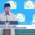 Prabowo Akui Banyak Gaji Guru Tidak Layak Lantaran Uang Negara Dicuri