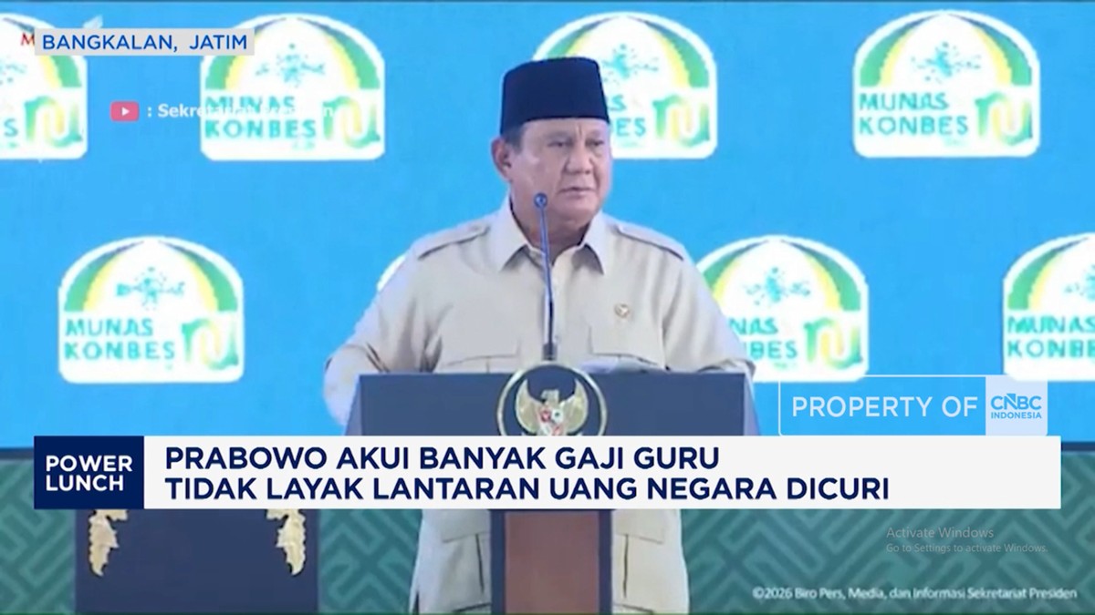 Prabowo Akui Banyak Gaji Guru Tidak Layak Lantaran Uang Negara Dicuri