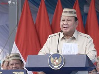 Foto: Presiden Prabowo Subianto menghadiri Puncak Pekan Nasional Petani dan Nelayan XVII 2026 di Gorontalo, Rabu (24/6/2026). (Tangkapan layar YouTube Sekretariat Presiden)
