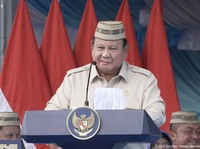 Foto: Presiden Prabowo Subianto menghadiri acara Puncak Pekan Nasional Petani dan Nelayan XVII 2026, Gorontalo, Rabu (24/6/2026). (Tangkapan layar YouTube Sekretariat Presiden)