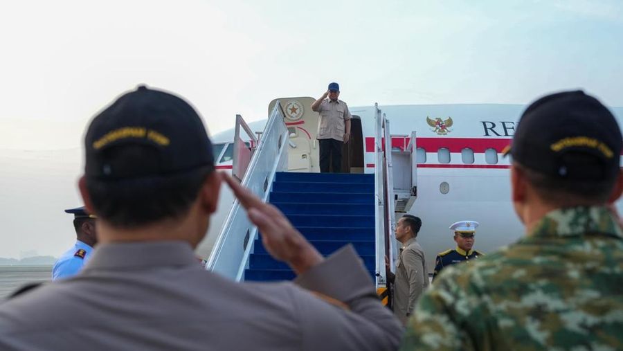Foto: Presiden Prabowo Subianto bertolak menuju Provinsi Gorontalo dalam rangka kunjungan kerja pada Rabu, 24 Juni 2026. (Dokumentasi Sekretariat Presiden)