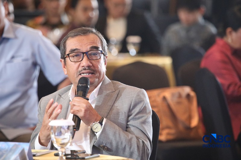 Suasana acara Energy Forum di Singosari Ballroom-Hotel Borobudur, Jakarta, Kamis (25/6/2026). (CNBC Indonesia/Faisal Rahman)