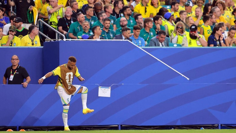 Brasil menutup fase grup Piala Dunia 2026 dengan kemenangan 3-0 atas Skotlandia, Kamis (25/6/2026). dini hari. (IMAGN IMAGES via Reuters/SAM NAVARRO)
