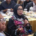Direktur Jenderal EBTKE, Kementerian ESDM, Eniya Listiani Dewi saat menyampaikan pemaparan dalam Energy Forum di Singosari Ballroom-Hotel Borobudur, Jakarta, Kamis (25/6/2026). (CNBC Indonesia/Faisal Rahman)