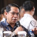Direktur Jenderal Minyak dan Gas Bumi, Kementerian ESDM, Laode Sulaeman saat menyampaikan pemaparan dalam Energy Forum di Singosari Ballroom-Hotel Borobudur, Jakarta, Kamis (25/6/2026). (CNBC Indonesia/Faisal Rahman)
