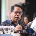 Direktur Jenderal Minyak dan Gas Bumi, Kementerian ESDM, Laode Sulaeman saat menyampaikan pemaparan dalam Energy Forum di Singosari Ballroom-Hotel Borobudur, Jakarta, Kamis (25/6/2026). (CNBC Indonesia/Faisal Rahman)