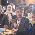 Direktur Utama Pertamina NRE, John Anis saat menyampaikan pemaparan dalam Energy Forum di Singosari Ballroom-Hotel Borobudur, Jakarta, Kamis (25/6/2026). (CNBC Indonesia/Faisal Rahman)