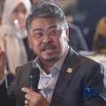 Direktur Utama Pertamina NRE, John Anis saat menyampaikan pemaparan dalam Energy Forum di Singosari Ballroom-Hotel Borobudur, Jakarta, Kamis (25/6/2026). (CNBC Indonesia/Faisal Rahman)
