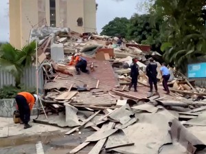 Gedung di Caracas Venezuela Ambruk Usai Diguncang Gempa M 7,1