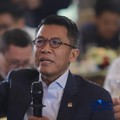 Ketua Komisi XI DPR RI, Mukhamad Misbakhun saat menyampaikan pemaparan dalam Energy Forum di Singosari Ballroom-Hotel Borobudur Jakarta, Kamis (25/6/2026). (CNBC Indonesia/Muahmmad Sabki)