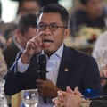 Ketua Komisi XI DPR RI, Mukhamad Misbakhun saat menyampaikan pemaparan dalam Energy Forum di Singosari Ballroom-Hotel Borobudur Jakarta, Kamis (25/6/2026). (CNBC Indonesia/Muahmmad Sabki)
