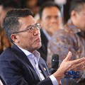Ketua Komisi XI DPR RI, Mukhamad Misbakhun saat menyampaikan pemaparan dalam Energy Forum di Singosari Ballroom-Hotel Borobudur, Jakarta, Kamis (25/6/2026). (CNBC Indonesia/Faisal Rahman)