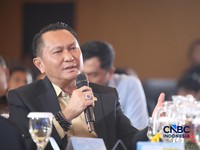 Foto: Ketua Komisi XII Dewan Perwakilan Rakyat Bambang Patijaya. (CNBC Indonesia/Faisal Rahman)