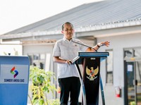 Menteri ESDM Bahlil Lahadalia meresmikan kilang mini LNG milik PT Sumber Aneka Gas di Tuban, Jawa Timur, Kamis (25/6/2026). (Dok. SKK Migas)