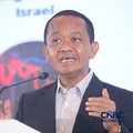 Menteri ESDM, Bahlil Lahadalia saat menyampaikan pemaparan dalam Energy Forum di Singosari Ballroom-Hotel Borobudur, Jakarta, Kamis (25/6/2026). (CNBC Indonesia/Faisal Rahman)