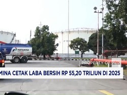 Pertamina Cetak Laba Bersih Rp55,20 Triliun di 2025