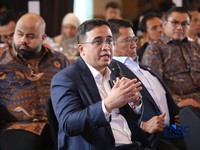 Wakil Direktur PT Pertamina Persero, Oki Muraza saat menyampaikan pemaparan dalam Energy Forum di Singosari Ballroom-Hotel Borobudur, Jakarta, Kamis (25/6/2026). (CNBC Indonesia/Faisal Rahman)
