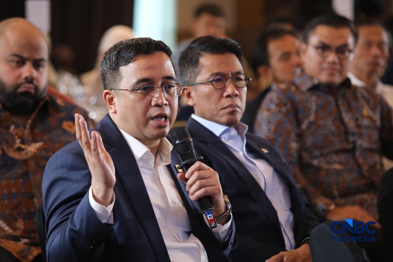 Suasana acara Energy Forum di Singosari Ballroom-Hotel Borobudur, Jakarta, Kamis (25/6/2026). (CNBC Indonesia/Faisal Rahman)