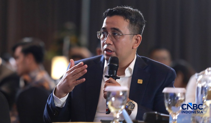 Suasana acara Energy Forum di Singosari Ballroom-Hotel Borobudur, Jakarta, Kamis (25/6/2026). (CNBC Indonesia/Faisal Rahman)