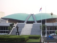 Gedung Nusantara di Kompleks MPR, DPR, DPR (Parlemen RI), Jakarta. (CNBC Indonesia/Faisal Rahman)