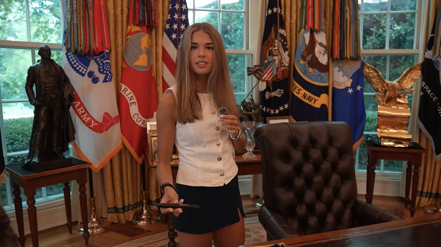 Kai Trump di Gedung Putih. (YouTube/Kai Trump)