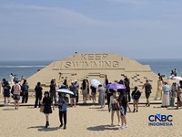 Menjelajahi BTS THE CITY ARIRANG dengan Galaxy S26 Ultra. (CNBC Indonesia/Fergi Nadira)