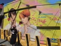 Menjelajahi BTS THE CITY ARIRANG dengan Galaxy S26 Ultra. (CNBC Indonesia/Fergi Nadira)