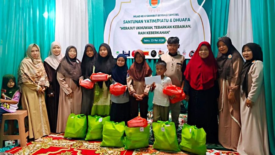 PT Pegadaian CPS Pondok Aren Gelar Santunan Yatim dan Dhuafa