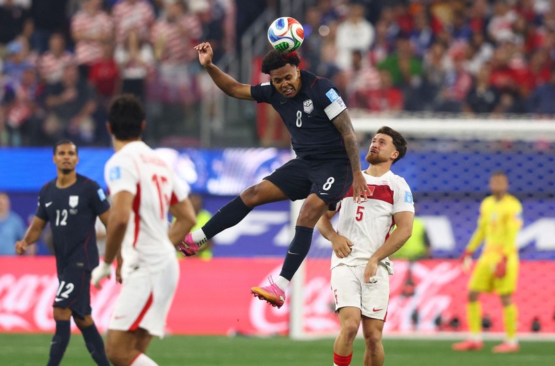 Pertandingan antara Amerika Serikat (AS) dan Turki di Stadion Los Angeles, Inglewood, California, AS, Jumat (26/6/2026) WIB. (IMAGN IMAGES via Reuters/JESSIE ALCHEH)