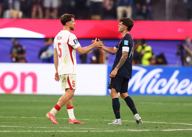 Pertandingan antara Amerika Serikat (AS) dan Turki di Stadion Los Angeles, Inglewood, California, AS, Jumat (26/6/2026) WIB. (IMAGN IMAGES via Reuters/JESSIE ALCHEH)