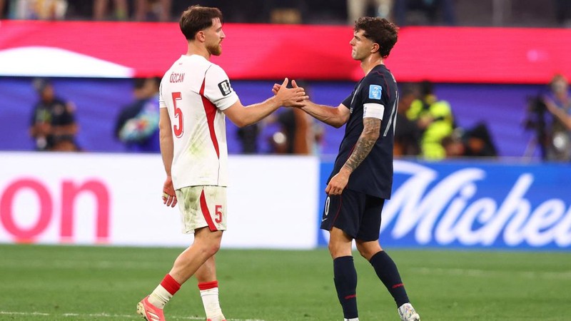 Pertandingan antara Amerika Serikat (AS) dan Turki di Stadion Los Angeles, Inglewood, California, AS, Jumat (26/6/2026) WIB. (IMAGN IMAGES via Reuters/JESSIE ALCHEH)