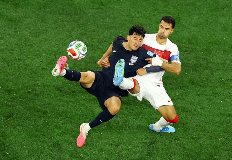 Pertandingan antara Amerika Serikat (AS) dan Turki di Stadion Los Angeles, Inglewood, California, AS, Jumat (26/6/2026) WIB. (IMAGN IMAGES via Reuters/JESSIE ALCHEH)