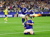 Foto: Salah satu momen dari pertandingan antara Jepang vs Swedia di Stadion Dallas, Arlington, Texas, AS, Kamis (25/6/2026). (REUTERS/Issei Kato)
