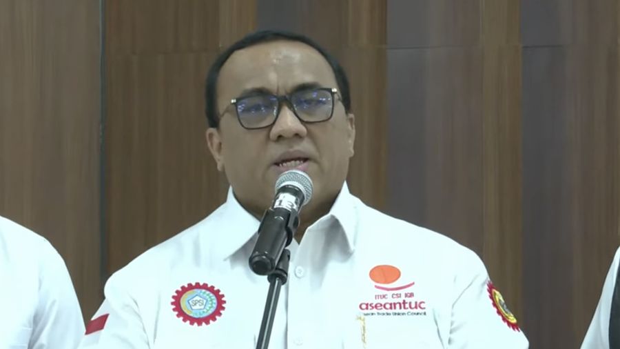 Presiden Konfederasi Serikat Pekerja Seluruh Indonesia (KSPSI), Andi Gani Nena Wea. (Dok. Tangkapan Layar)
