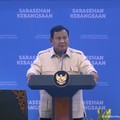 Presiden Prabowo Subianto saat menyampaikan sambutan dalam pembukaan Sarasehan Kebangsaan KSTI 2026 di Jakarta, Jumat (26/6/2026). (Tangkapan Layar Youtube/Sekretariat Presiden)