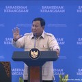 Presiden Prabowo Subianto saat menyampaikan sambutan dalam pembukaan Sarasehan Kebangsaan KSTI 2026 di Jakarta, Jumat (26/6/2026). (Tangkapan Layar Youtube/Sekretariat Presiden)
