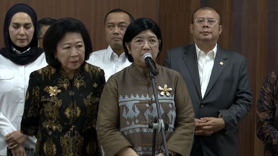 Deputi Gubernur Senior Bank Indonesia (BI), Destry Damayanti saat menyampaikan keterangan kepada awak media di Jakarta, Senin (29/6/2026). (Tangkapan Layar Youtube/Sin Po TV))