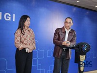 Direktur Jenderal Pengawasan Ruang Digital Komdigi, Alexander Sabar, dalam konferensi pers, di Kantor Komdigi, Senin (29/6/2026).. (CNBC Indonesia/Intan)