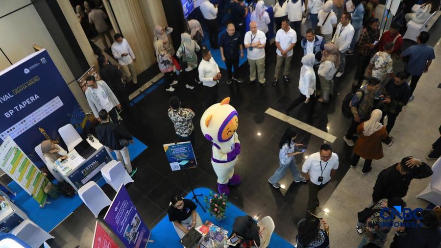Festival Kemudahan dan Pelindungan Usaha Mikro di Gedung Smesco, Jakarta, Senin, (29/6/2026).