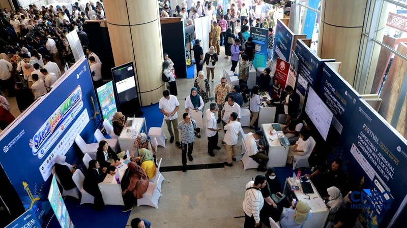 Festival Kemudahan dan Pelindungan Usaha Mikro di Gedung Smesco, Jakarta, Senin, (29/6/2026). (CNBC Indonesia/Muhammad Sabki)