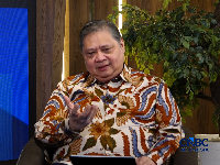Menteri Koordinator Bidang Perekonomian Airlangga Hartarto dalam acara Economic Update CNBC Indonesia, Senin (29/06/2026). (CNBC Indonesia TV)
